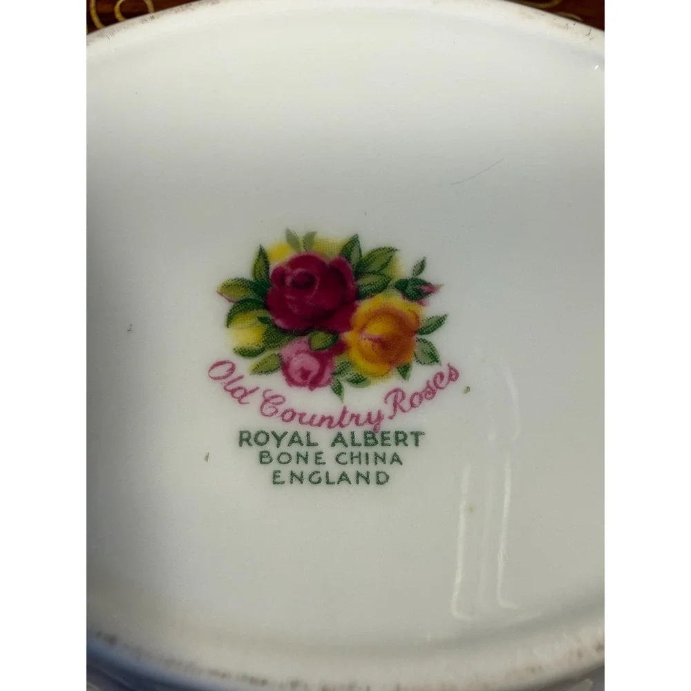 Vintage Royal Albert Old Country Roses Ring Dish